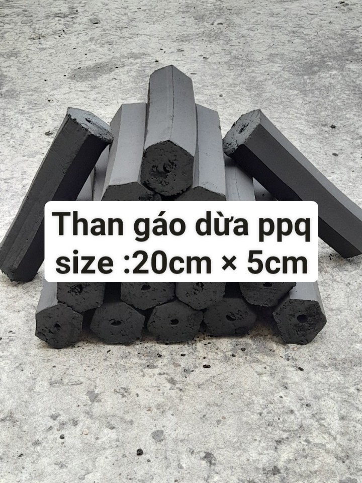 Than gáo dừa ppq size 20 cm * 5 cm